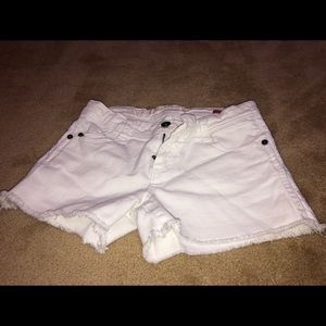White denim Arizona shorts
